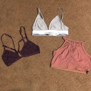 Set of 3 bralettes